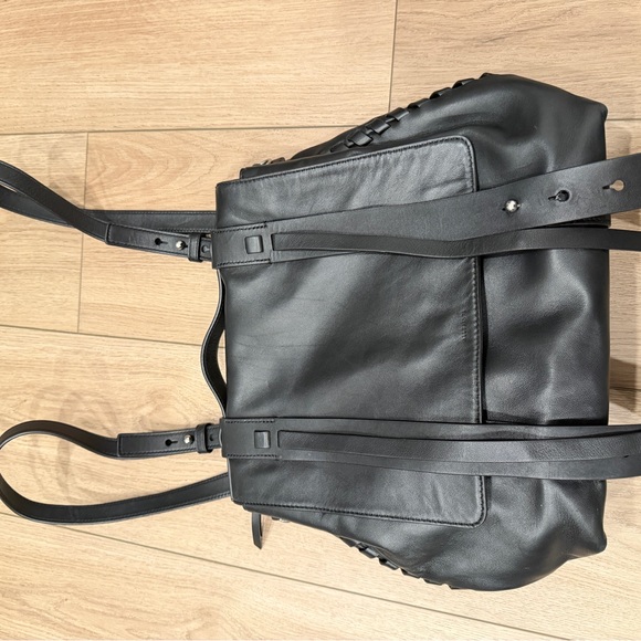 All Saints Handbags - Black leather All Saints Fin Shoulder Backpack
